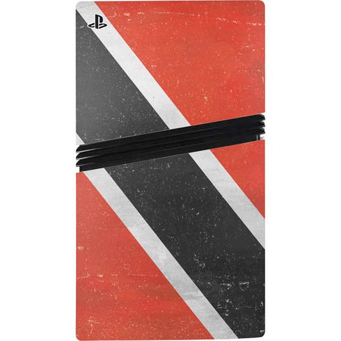 Trinidad and Tobagao Flag Distressed PS5 Pro Console Skin