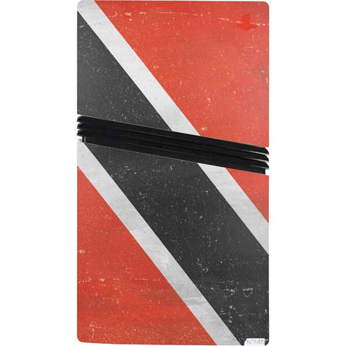 Trinidad and Tobagao Flag Distressed PS5 Pro Console Skin