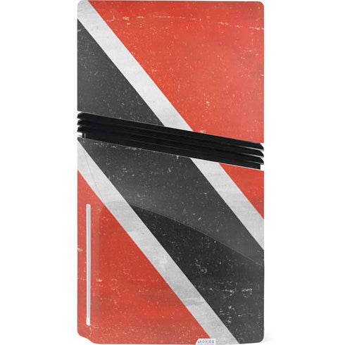 Trinidad and Tobagao Flag Distressed PS5 Pro Disk Bundle Skin