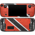 Trinidad and Tobagao Flag Distressed Steam Deck Handheld Gaming Computer OLED Skin