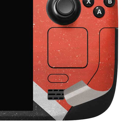 Trinidad and Tobagao Flag Distressed Steam Deck Handheld Gaming Computer OLED Skin