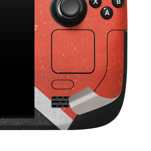 Trinidad and Tobagao Flag Distressed Steam Deck Handheld Gaming Computer Skin