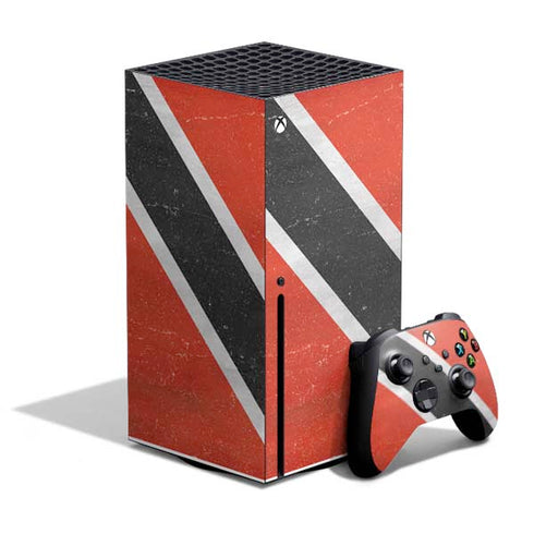 Trinidad and Tobagao Flag Distressed Xbox Series X Bundle Skin