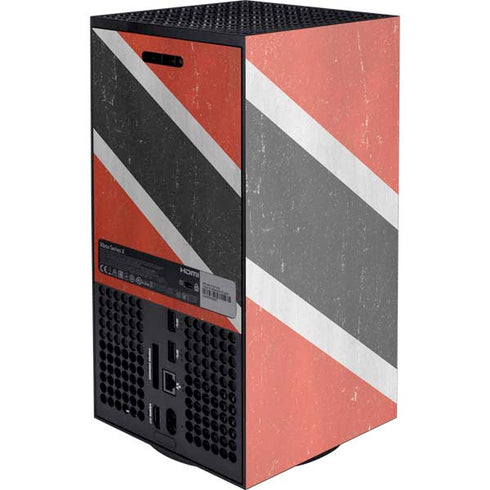 Trinidad and Tobagao Flag Distressed XBox Series X Digital Edition Console Skin