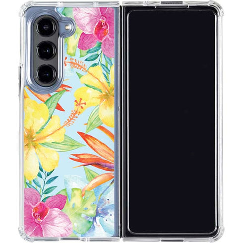 Tropical Daze Galaxy Z Fold5 5G Clear Case