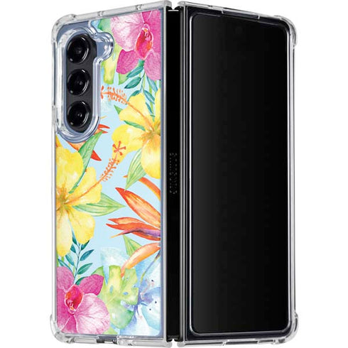 Tropical Daze Galaxy Z Fold5 5G Clear Case