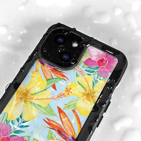 Tropical Daze iPhone 15 Plus Waterproof Case