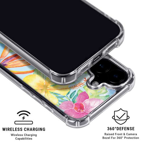 Tropical Daze iPhone 16 Plus Clear Case