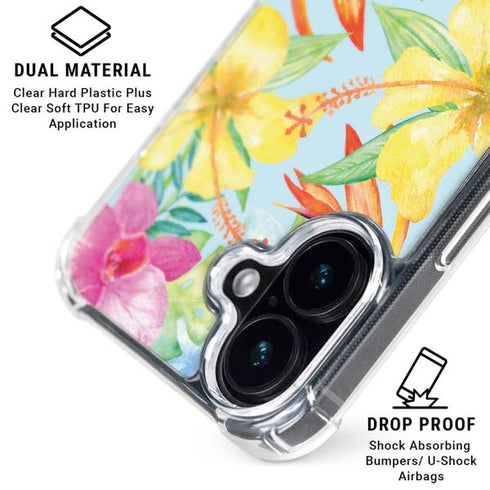Tropical Daze iPhone 16 Plus Clear Case