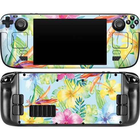 Tropical Daze Steam Deck Handheld Gaming Computer OLED Skin