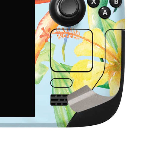 Tropical Daze Steam Deck Handheld Gaming Computer OLED Skin