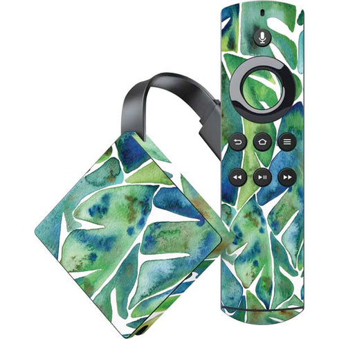 Tropical Leaves by Cat Coq Amazon Fire TV Skin