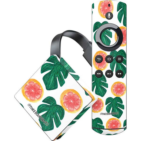 Bouffants and Broken Hearts Tropical Leaves and Citrus Amazon Fire TV Skin