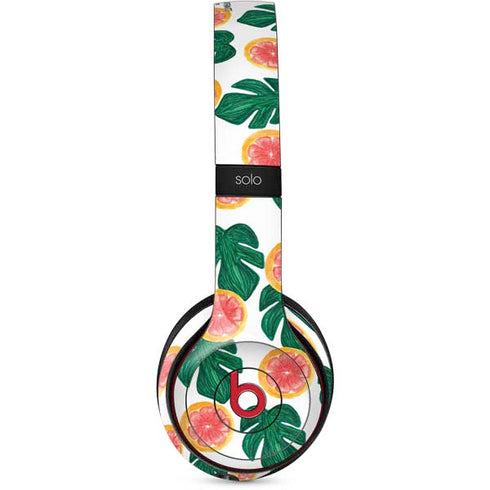 Bouffants and Broken Hearts Tropical Leaves and Citrus Beats Solo 3 Wireless Skin