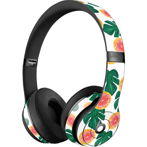 Bouffants and Broken Hearts Tropical Leaves and Citrus Beats Solo 3 Wireless Skin