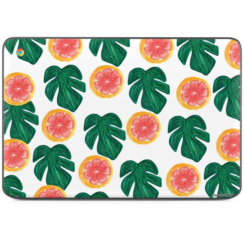 Bouffants and Broken Hearts Tropical Leaves and Citrus HP Chromebook Skin