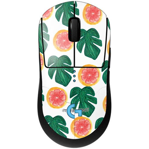 Bouffants and Broken Hearts Tropical Leaves and Citrus G Pro Wireless Gaming Mouse Skin