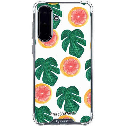 Bouffants and Broken Hearts Tropical Leaves and Citrus Galaxy A36 5G Clear Case