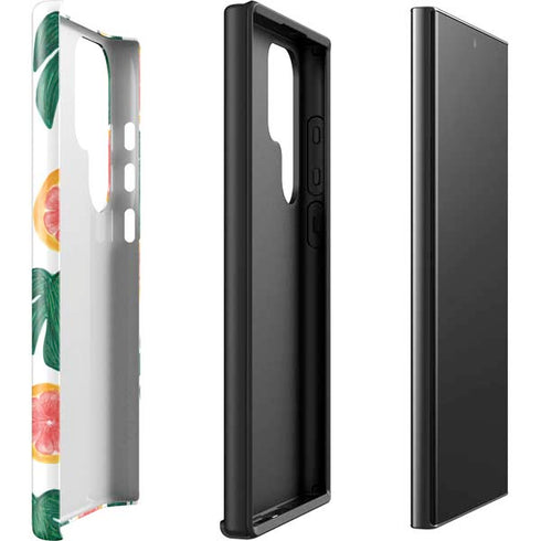 Bouffants and Broken Hearts Tropical Leaves and Citrus Galaxy S23 Ultra Pro Case