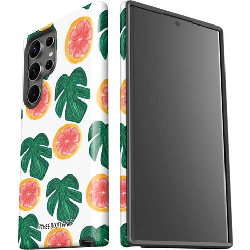 Bouffants and Broken Hearts Tropical Leaves and Citrus Galaxy S23 Ultra Pro Case