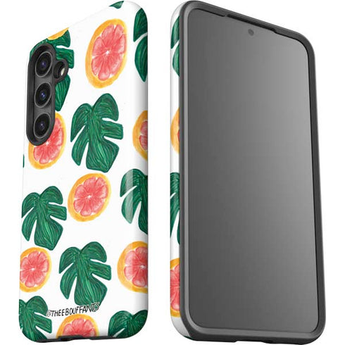 Bouffants and Broken Hearts Tropical Leaves and Citrus Galaxy S25 Plus Impact Case