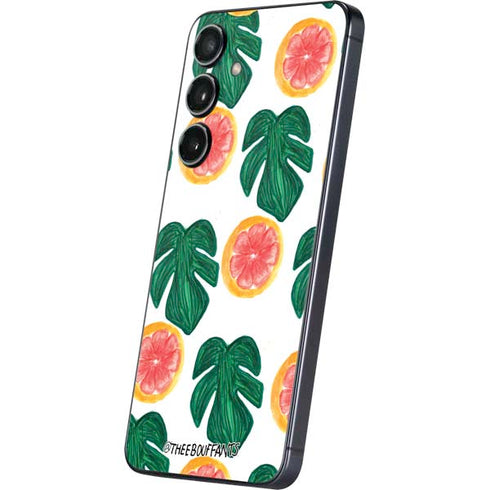 Bouffants and Broken Hearts Tropical Leaves and Citrus Galaxy S25 Plus Skin