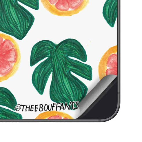 Bouffants and Broken Hearts Tropical Leaves and Citrus Galaxy S24 Plus Skin