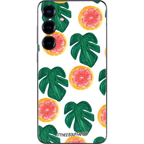 Bouffants and Broken Hearts Tropical Leaves and Citrus Galaxy S24 Skin