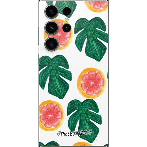 Bouffants and Broken Hearts Tropical Leaves and Citrus Galaxy S24 Ultra Skin