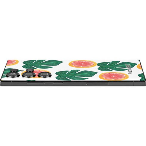 Bouffants and Broken Hearts Tropical Leaves and Citrus Galaxy S25 Ultra Skin