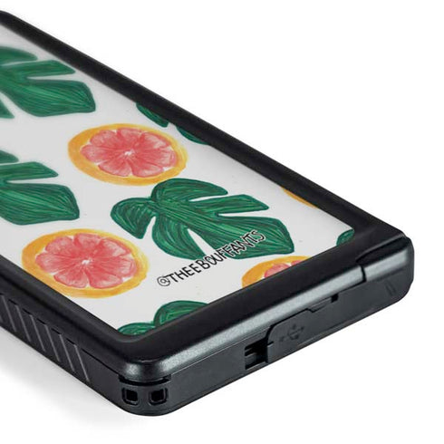Bouffants and Broken Hearts Tropical Leaves and Citrus Galaxy S24 Ultra Waterproof Case