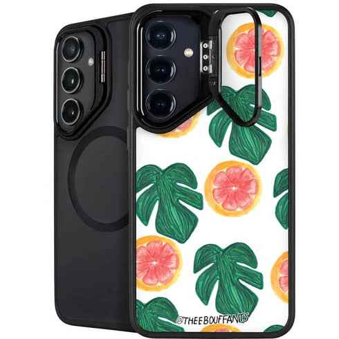 Bouffants and Broken Hearts Tropical Leaves and Citrus Galaxy S26 Kickstand Case