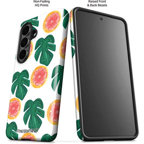 Bouffants and Broken Hearts Tropical Leaves and Citrus Galaxy S26 Plus Impact Case