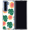 Bouffants and Broken Hearts Tropical Leaves and Citrus Galaxy Z Fold6 Clear Case
