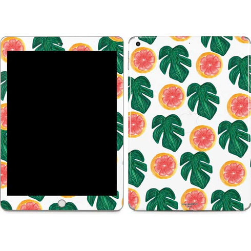 Bouffants and Broken Hearts Tropical Leaves and Citrus Apple iPad Skin