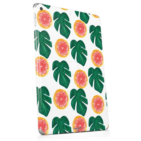 Bouffants and Broken Hearts Tropical Leaves and Citrus Apple iPad Skin