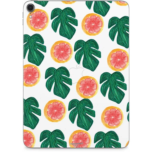 Bouffants and Broken Hearts Tropical Leaves and Citrus Apple iPad Pro Skin