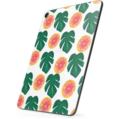 Bouffants and Broken Hearts Tropical Leaves and Citrus Apple iPad Pro Skin