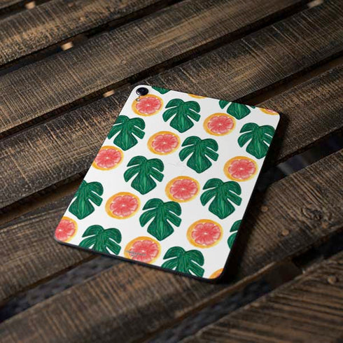 Bouffants and Broken Hearts Tropical Leaves and Citrus Apple iPad Pro Skin