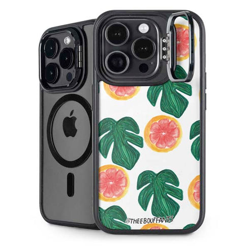 Bouffants and Broken Hearts Tropical Leaves and Citrus iPhone 14 Pro Max Kickstand Case