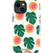 Bouffants and Broken Hearts Tropical Leaves and Citrus iPhone 15 Impact Case