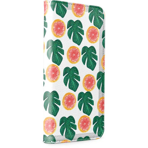 Bouffants and Broken Hearts Tropical Leaves and Citrus iPhone 15 Pro Folio Case