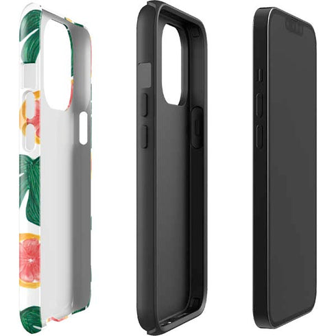 Bouffants and Broken Hearts Tropical Leaves and Citrus iPhone 15 Pro Impact Case