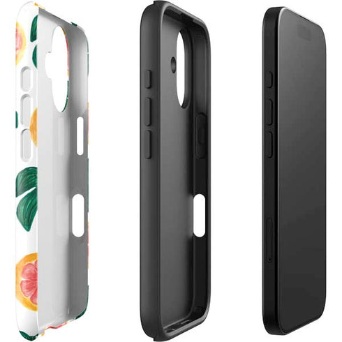 Bouffants and Broken Hearts Tropical Leaves and Citrus iPhone 16 Impact Case