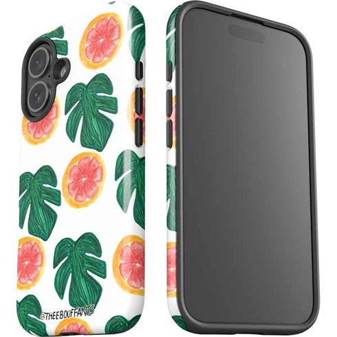 Bouffants and Broken Hearts Tropical Leaves and Citrus iPhone 16 Impact Case