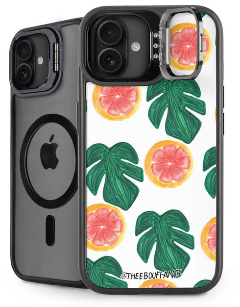 Bouffants and Broken Hearts Tropical Leaves and Citrus iPhone 16 Plus Kickstand Case