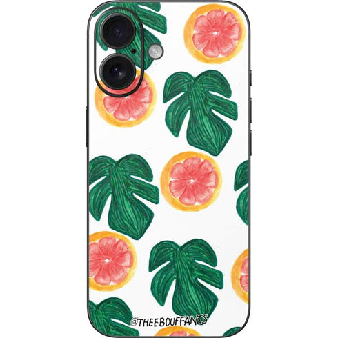 Bouffants and Broken Hearts Tropical Leaves and Citrus iPhone 16 Skin