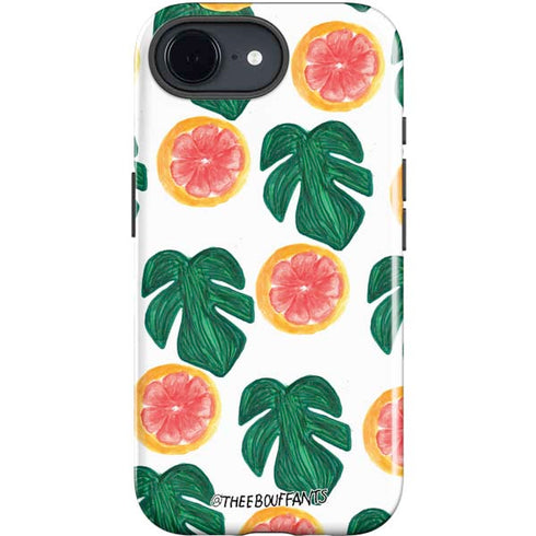 Bouffants and Broken Hearts Tropical Leaves and Citrus iPhone 16e Impact Case