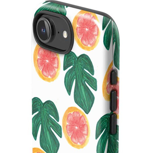 Bouffants and Broken Hearts Tropical Leaves and Citrus iPhone 16e Impact Case