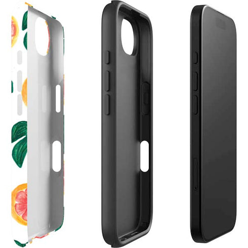 Bouffants and Broken Hearts Tropical Leaves and Citrus iPhone 16e Impact Case